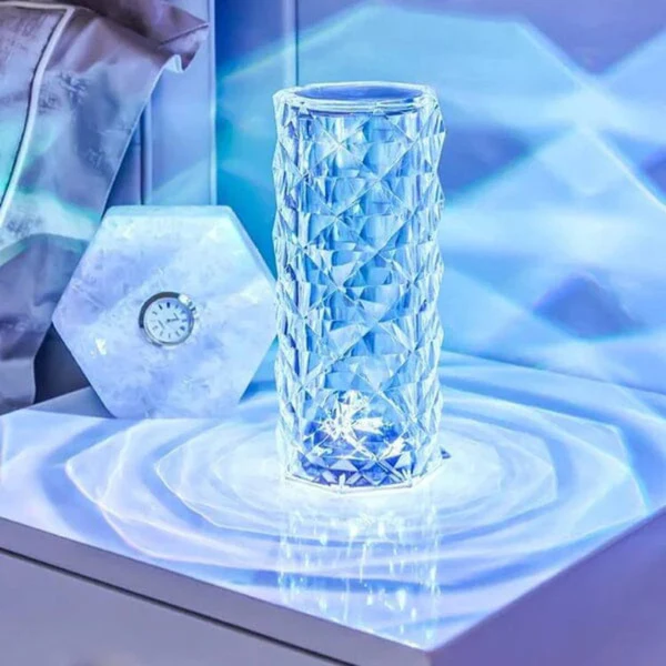 Crystal Table Lamp with 16 Colours – Touch Sensitive