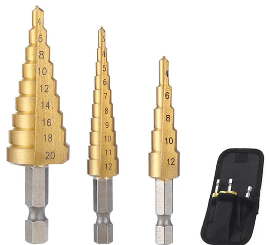 Indestructible Titanium Step Drill Bit